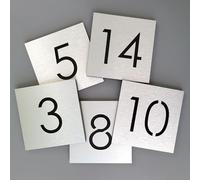 Numero civico interno ed esterno in alluminio composito personalizzato 3D cavo placcato oro adatto per hotel familiari, appartamenti, scuole, uffici, negozi, numeri di casa digitale