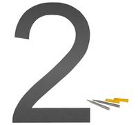 Numero Civico Lettere Acciaio INOX Arial Antracite 0 - 9 a/b 20cm V2aox