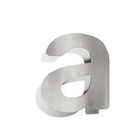 Numero civico moderno a - acciaio inox - resistente alle intemperie - compreso il materiale di montaggio - N.11S.E