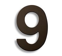 Numero civico, Numero civico grande da 15/20/30 cm, numero for esterni in acciaio inossidabile 304, for porta dell'appartamento, cartello in metallo con indirizzo n. 0-9(9,15cm)