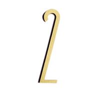 numero civico, Numero del piano dell'hotel in ottone(Number 2)