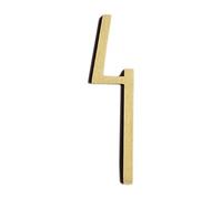 numero civico, Numero del piano dell'hotel in ottone(Number 4)