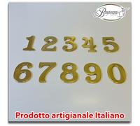 Numero civico numero in ottone lucido portone cancello casa ufficio