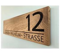 Numero Civico Personalizzabile,Targhe Indirizzo Numeri civici in legno personalizzati personalizzati Cartello galleggiante Numero di indirizzo Targhe Nome esterno Camera di casa (Color : Wood black,