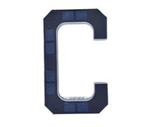 Numero Civico Solare, 12CM LED solare numero civico segno sensore di luce automatico lampada indirizzo esterno impermeabile per villa giardino casa per la casa e il giardino(4.7 inch letter C)