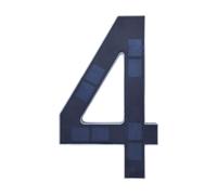 Numero Civico Solare, Indicatore di indirizzo del numero civico della a LED illuminato impermeabile ad energia solare per la casa personalizzata da giardino esterno per la casa e il giardino(4)