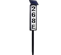 Numero Civico Solare, Numero civico a LED con luce solare per indirizzo doppio indicatore di cortile esterno per la casa e il giardino