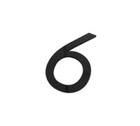 numero civico, Targa adesiva 3D for porta, for esterni, appartamento, camera d'albergo, indirizzo, casa moderna, targa in acrilico digitale creativa(Black,6)