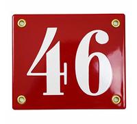 Numero civico Targhetta smaltata 10x12 cm, numero per la casa, porta, placca personalizzata