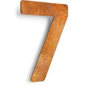 Numero civico vintage 7 - resistente alle intemperie - compreso il materiale di montaggio - N.07.R