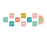 Numero Decals Del Pavimento Puzzle - Adesivi Da Gioco, Giocano A Sentiero | DYS Fai da te per Le Piastrelle Di Pelatura E Bastone per O Il Pavimento Del Bambino , U