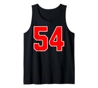 Numero della Squadra Sportiva Rossa n. 54 Canotta