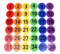 Numero di Allenamento Logo Pad Segni di Allenamento di Calcio Marcatori per Tappeti Dischi Sportivi Rotondi per Allenamento Sportivo 12 Cm