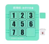 Numero di diapositiva puzzle per bambini, numero di legno Slide puzzle, Puzzle del numero di blocco scorrevole in legno, Numero matematico Square Board Game Education Education Blocks