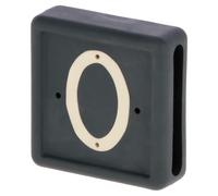 Numero di fascetta da piede a 1 cifra, confezione da 10 in gomma nero