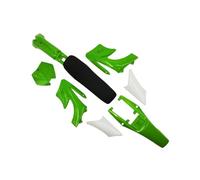 Numero di licenza anteriore for kit corpo carena in plastica a 7 colori con cuscino del sedile for mini moto da cross 47cc 49cc(Green)