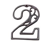 Numero di porta, Design con ritaglio 0-9, targhetta con indirizzo della stanza retrò, adatta for interni ed esterni(2)