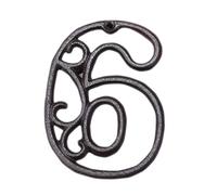 Numero di porta, Design con ritaglio 0-9, targhetta con indirizzo della stanza retrò, adatta for interni ed esterni(6)