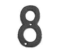 Numero di porta, Numero della porta d'ingresso in ghisa da 8 cm, numero dell'indirizzo, numero civico creativo for la decorazione del cortile della parete del caffè(8)