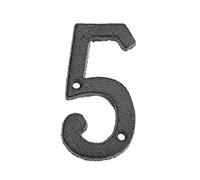Numero di porta, Numero della porta d'ingresso in ghisa da 8 cm, numero dell'indirizzo, numero civico creativo for la decorazione del cortile della parete del caffè(5)