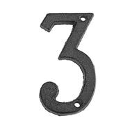 Numero di porta, Numero della porta d'ingresso in ghisa da 8 cm, numero dell'indirizzo, numero civico creativo for la decorazione del cortile della parete del caffè(3)