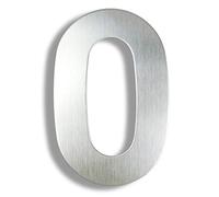 Numero di porta， Targa for porta con numero di e indirizzo da 15 cm 3D 0-9 for esterni in argento 6 pollici fissaggi accattivanti(0)