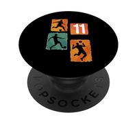 Numero di sagoma del giocatore di calcio 11 PopSockets PopGrip Adesivo