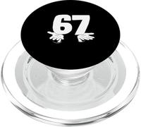Numero divertente 67 Sei e sette con le mani Gen Alpha Slang PopSockets PopGrip per MagSafe