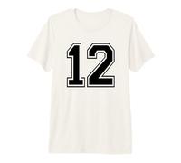Numero dodici #12 Uniforme della Squadra Sportiva Compleanno 12 Maglietta Premium