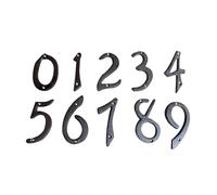 Numero in ferro battuto per porta e facciata 10 cm (CERO)