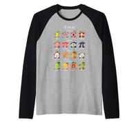 Numero irrazionale Pi Simbolo Infinito Matematica fruttata Maglia con Maniche Raglan
