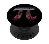 Numero irrazionale Pi simbolo infinito matematico matematico PopSockets PopGrip Adesivo