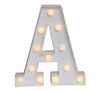 Numero Lettere Decorative,KINGCOO A batteria Bianco Caldo LED Lettera Luminosa Accende Luci Dell'alfabeto per L'attaccatura di Parete Decorativa Della Festival Natale Festa Nuziale Compleanno (A)