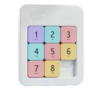 Numero magnetico Slide puzzle, numero Slide Puzzle Brain Teaser IQ Game, Digital Huarong Road, labirinto di numeri basato sulla logica per focus e rilassamento (A)
