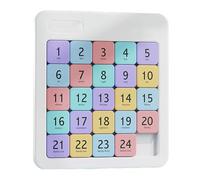 Numero magnetico Slide puzzle, numero Slide Puzzle Brain Teaser IQ Game, Digital Huarong Road, labirinto di numeri basato sulla logica per focus e rilassamento (C)