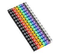 Numero Marcatore Cavo Colorato, 150 Pezzi Marcatori a Clip per Cavi, Cifre 0-9 Cavi in Plastica, Marcatore per Cavi Design a Clip Marcatore per Identificare La Linea Dati E Il Cavo Di Rete, 1.5mm