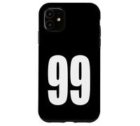 Numero Ninety Nine #99 Uniforme Squadra Sportiva Compleanno 99 Custodia per iPhone 11