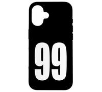 Numero Ninety Nine #99 Uniforme Squadra Sportiva Compleanno 99 Custodia per iPhone 16