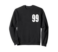 Numero Ninety Nine #99 Uniforme Squadra Sportiva Compleanno 99 Felpa