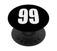Numero Ninety Nine #99 Uniforme Squadra Sportiva Compleanno 99 PopSockets PopGrip Adesivo