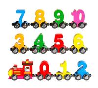 Numero Puzzle Di Treno - Giocattolo Di Locomotiva in Legno, Carrello Magnetico | Usa Ampiamente Chi Conta Il Gioco Di Gioco Di Treno, Attività Matematica per Abilità