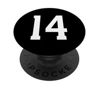 Numero Quattordici #14 Sport Team Uniforme Compleanno 14 PopSockets PopGrip Adesivo