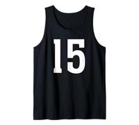 Numero Quindici #15 Uniforme Squadra Sportiva Compleanno 15 Canotta