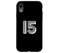 Numero Quindici #15 Uniforme Squadra Sportiva Compleanno Custodia per iPhone XR
