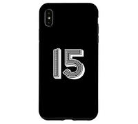 Numero Quindici #15 Uniforme Squadra Sportiva Compleanno Custodia per iPhone XS Max