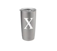 Numero romano 10 X ~ Dieci Bicchiere termico in acciaio inox doppia parete