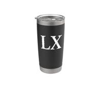 Numero Romano 60 LX ~ Sessanta Bicchiere termico in acciaio inox doppia parete