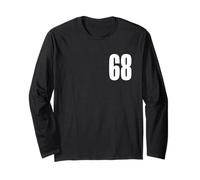 Numero Sessantotto #68 Uniforme Squadra Sportiva Compleanno 68 Maglia a Manica