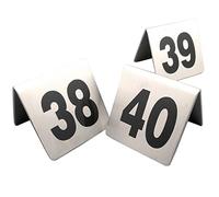 Numero tavolo 1-20/1-50/1-100, Etichette numeriche fronte-retro, Forma a V, for ristoranti Bar Caffetteria Matrimoni Segnaposto Segnaposto/Da 1 a 100(1 to 50)
