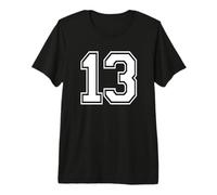 Numero Tredici #13 Uniforme Squadra Sportiva Maglietta Premium
